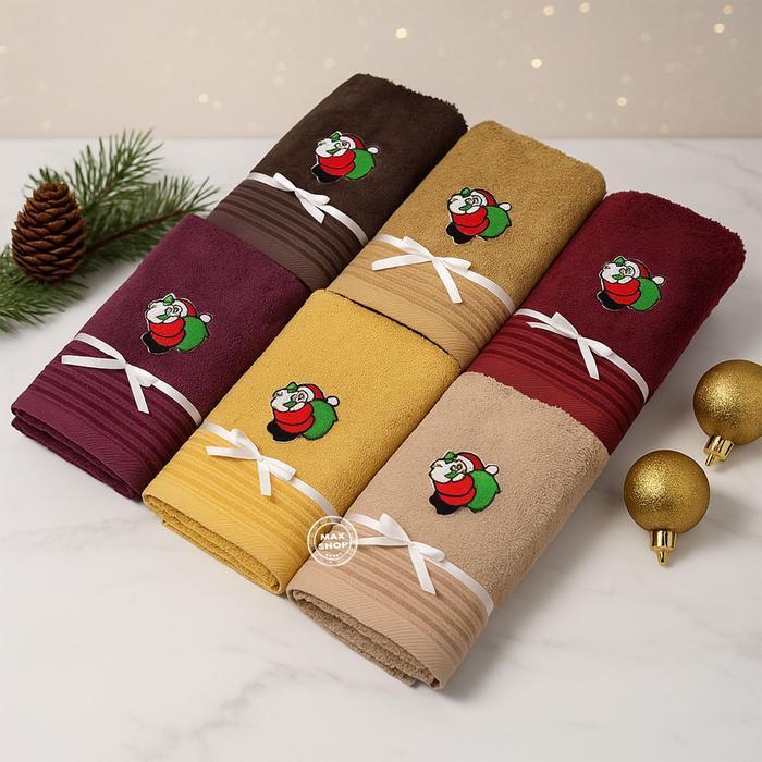 Handuk Souvenir Hampers Terry Palmer Eternal Bordir Christmas Edition Hadiah Natal Gift Bingkisan - 