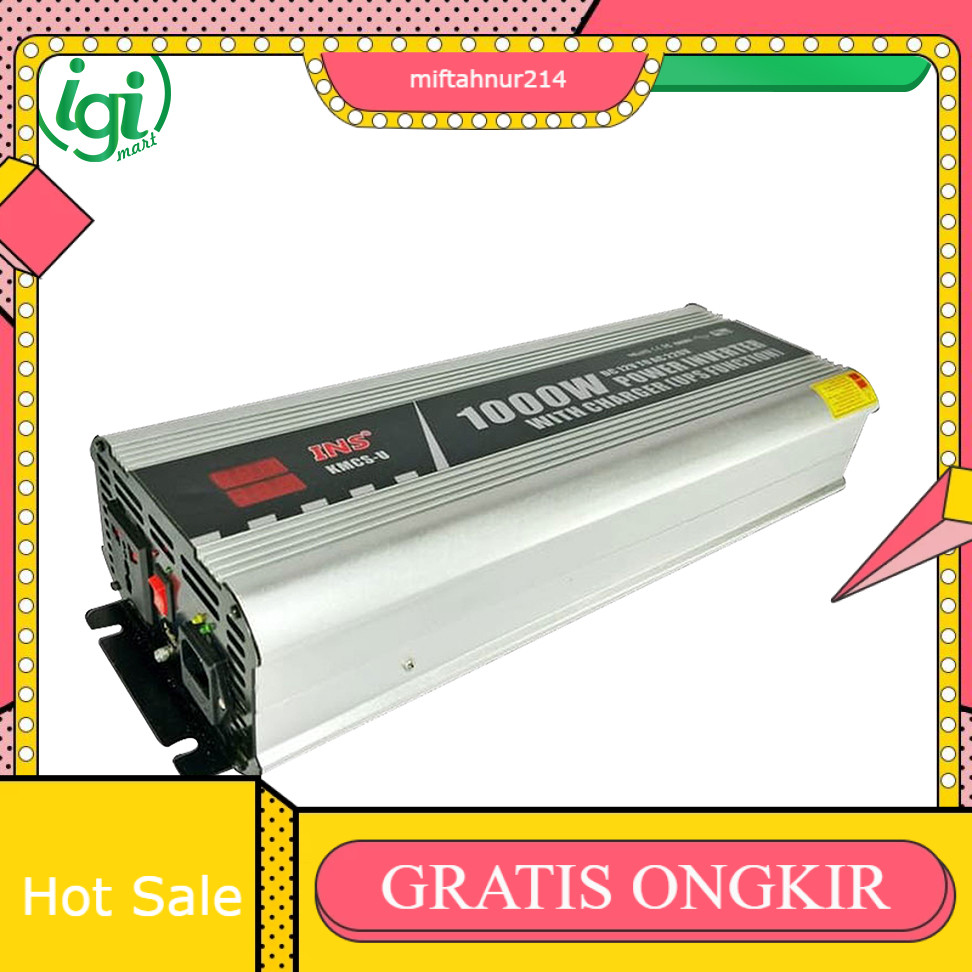 POWER INVERTER PURE SINE WAVE 1000 WATT / INVERTER PSW 1000W CHARGER