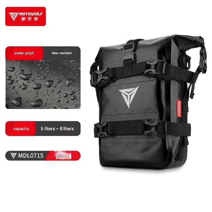 Crash Bag MOTOWOLF MDL0715 Motorcycle Side Bag Tas Motor Pinggir 8L ORIGINAL