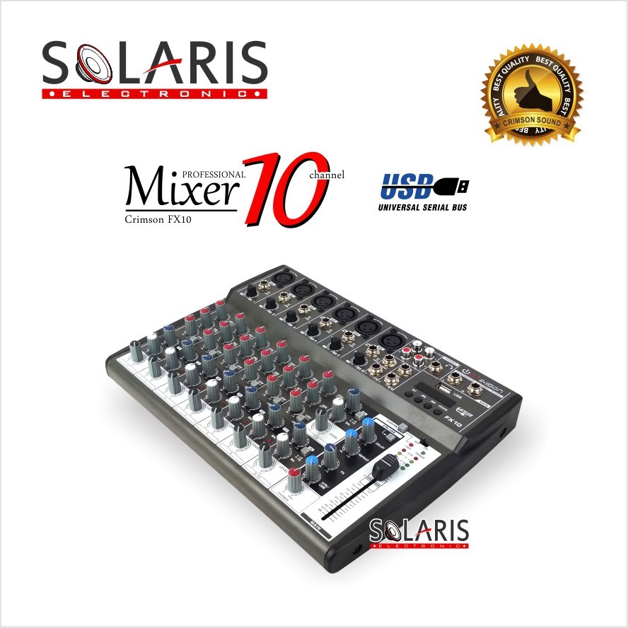 MIXER 10 CHANNEL Crimson FX10 USB EQUALIZER