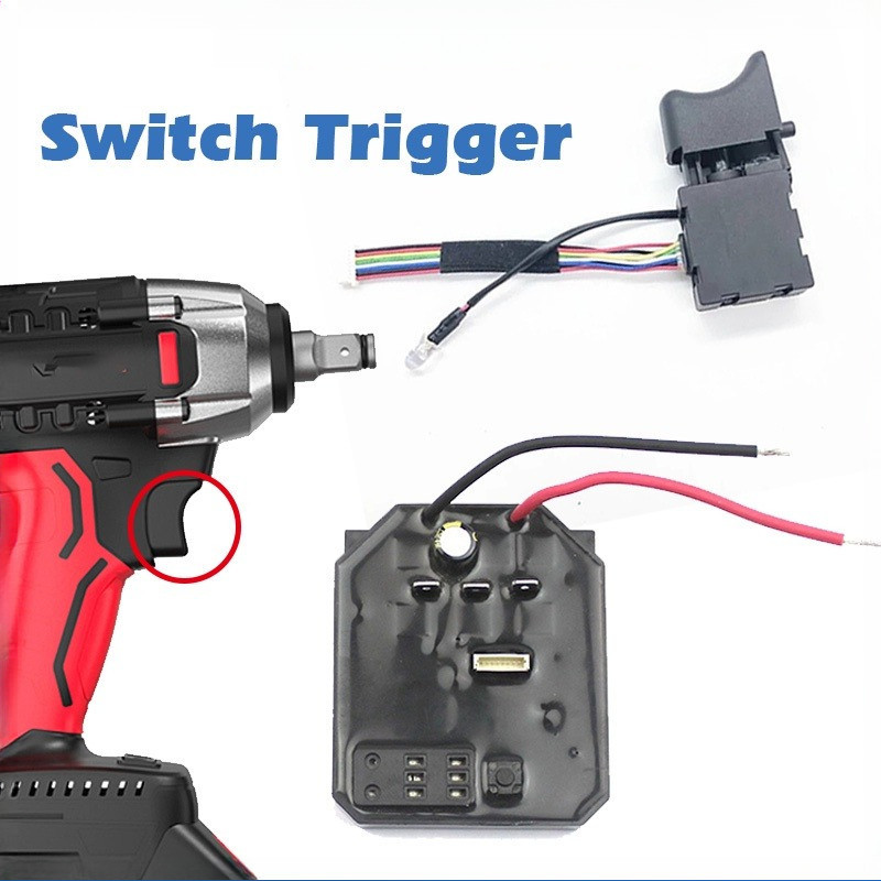 Saklar Modul Impact Wrench JLD Esc Speed Controller Impact Wrench Drill Brushless JLD Switch