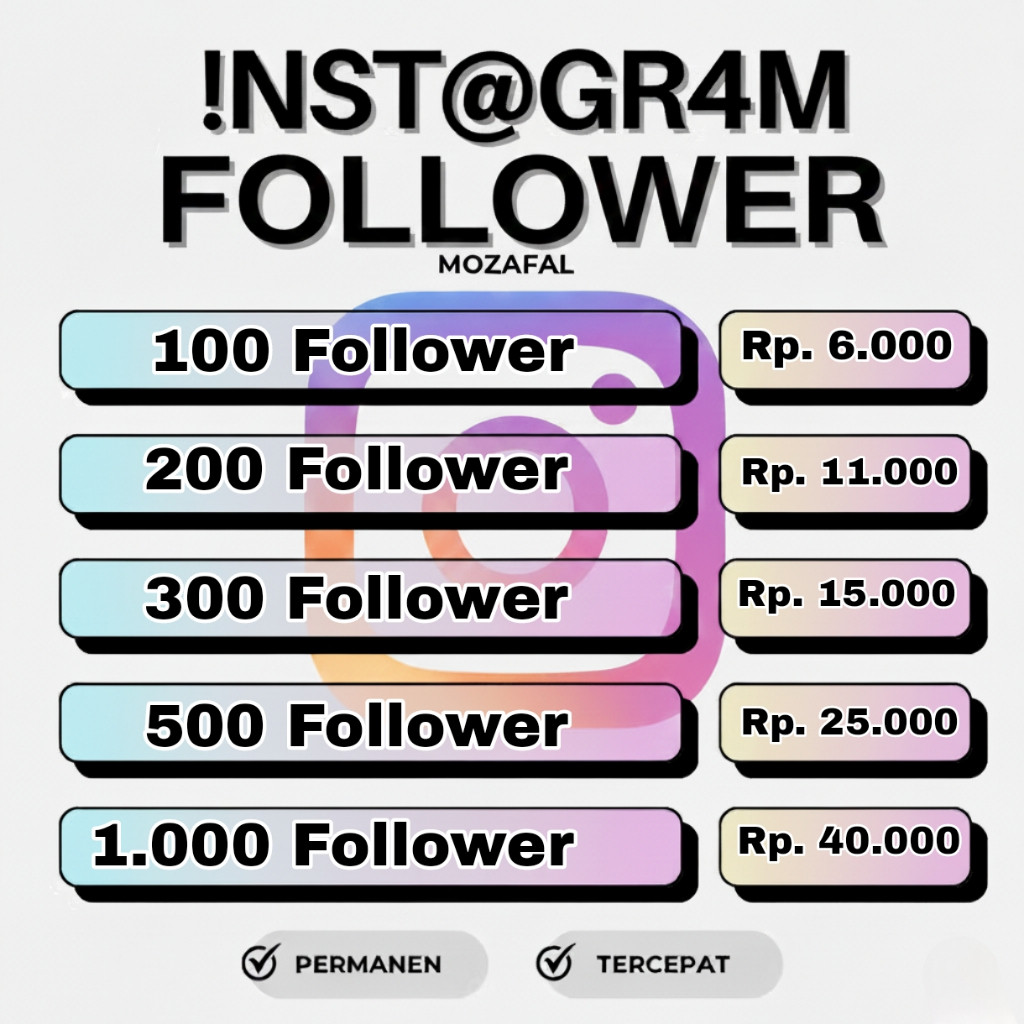 Instagram Followers Real Akun – IG High Quality & Anti Drop
