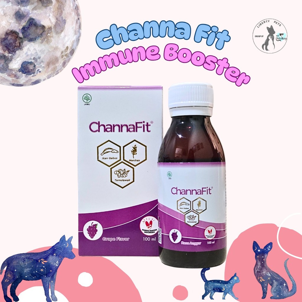 Channa Fit 100ml Ekstrak Ikan Gabus Albumin / Immune Booster / Penambah Nafsu Makan Kucing & Anjing