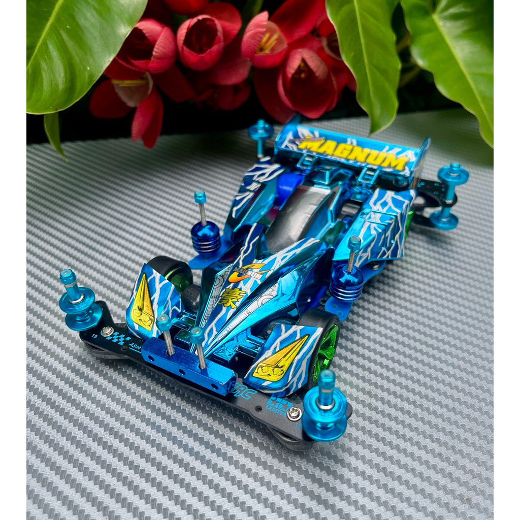 Rep Tamiya Rakitan Side damper Cyclone magnum Blue metalic AR Chassis 3006I2-RKT