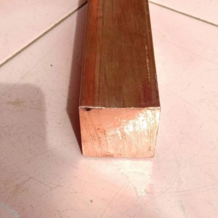 As Tembaga kotak 15mm x 15mm x 500mm- tembaga batangan 15mm