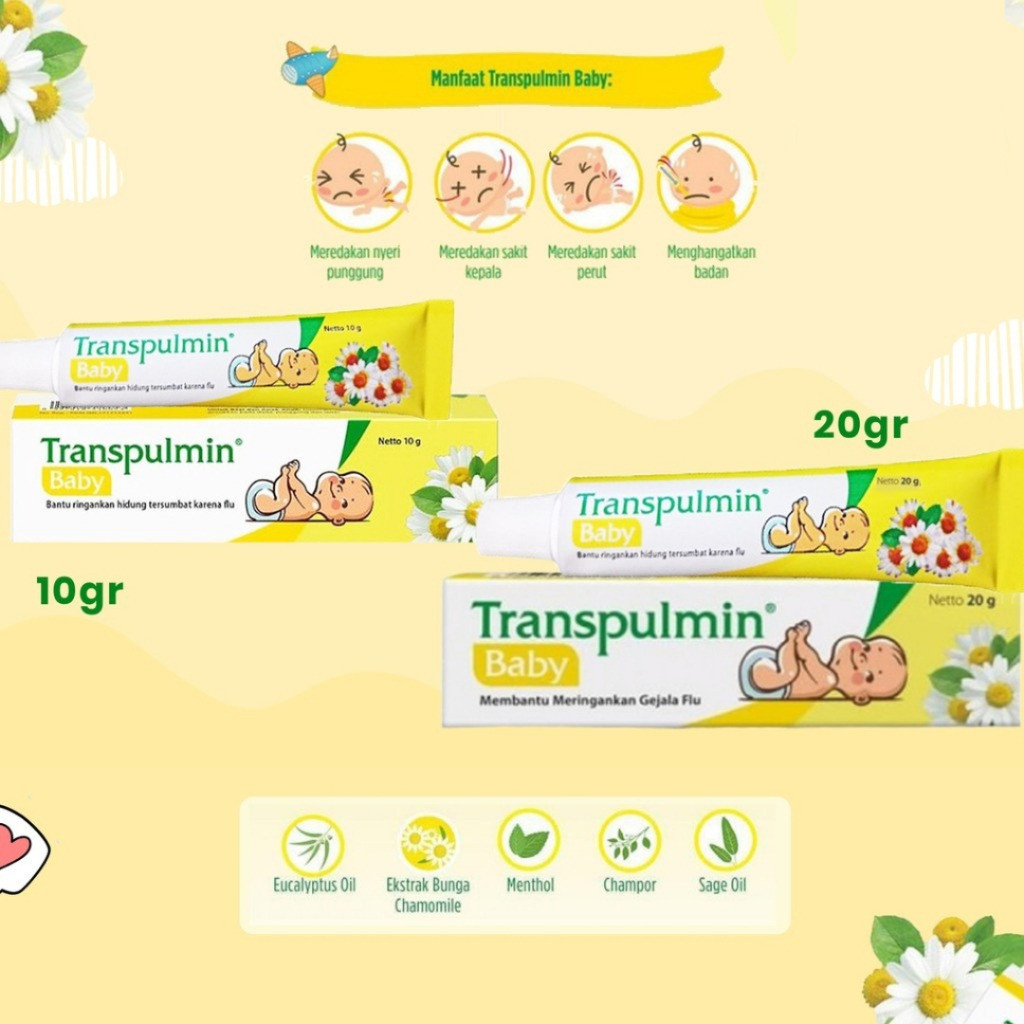 PROMOTransPulmin 10gr dan 20gr Baby & Kids | Balsam Balsem Batuk Pilek Untuk BayiMURAHH