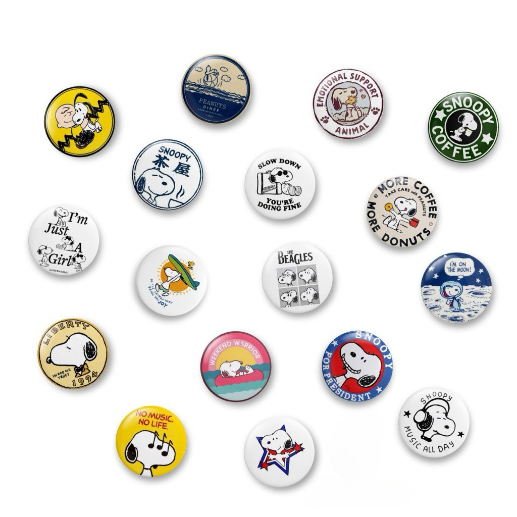 Pin Button Pin Snoopy | Pin Aesthetic Cute Y2K | Bros Snoopy Lucu Deco Vintage | Hiasan Pin Tas Hood