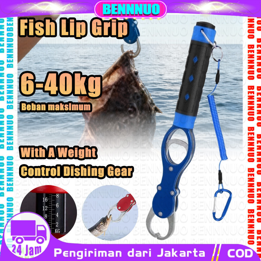 Fish Lip Grip Tang Pancing Tang Pancing Grip Penjepit Mulut Ikan Ikan Grip Stainless Steel Menahan b