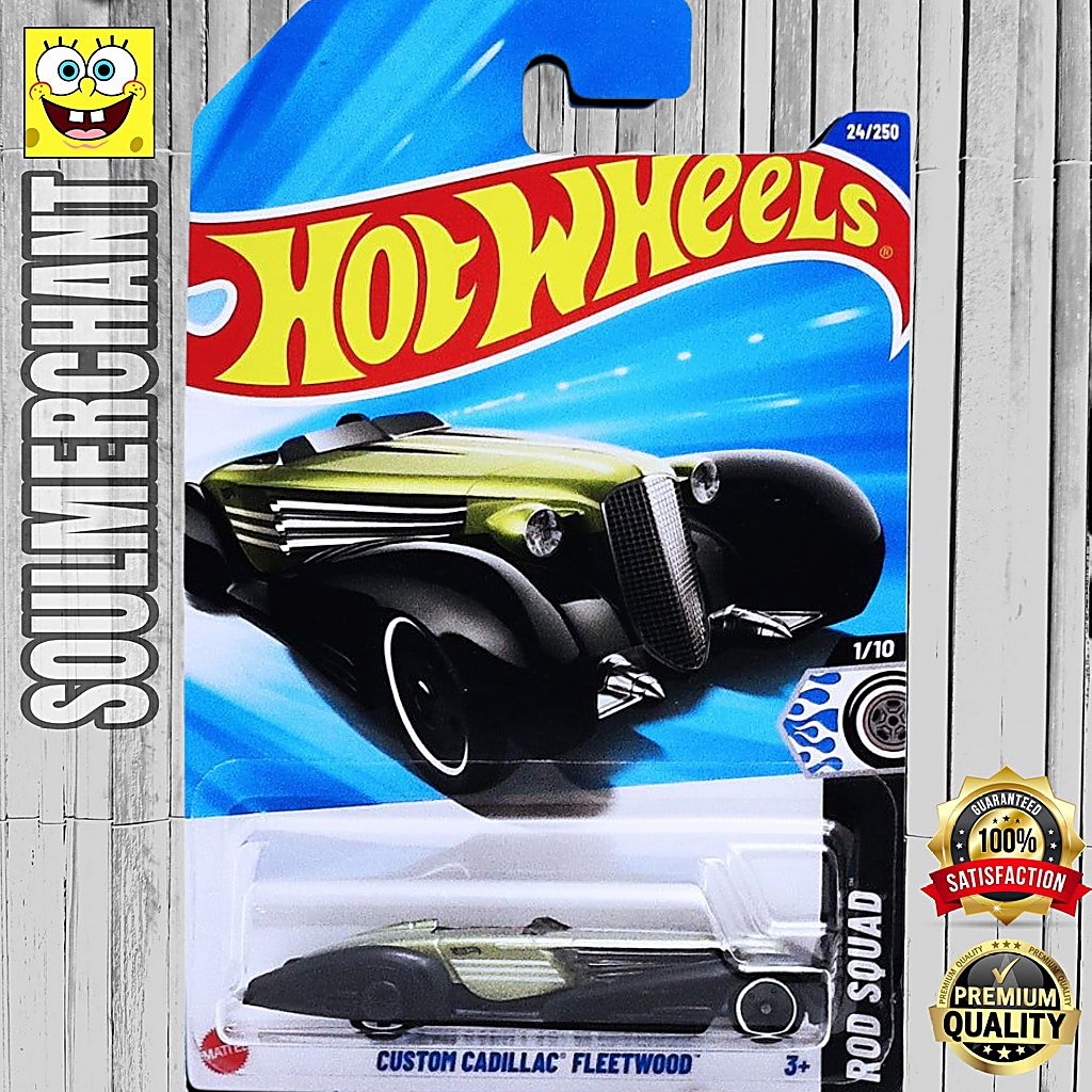 Hot Wheels Custom Cadillac Fleetwood Hijau Classic Car