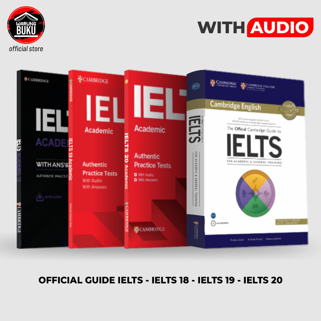 Buku IELTS 18 19 20 Academic & Official Guide to IELTS with Audio