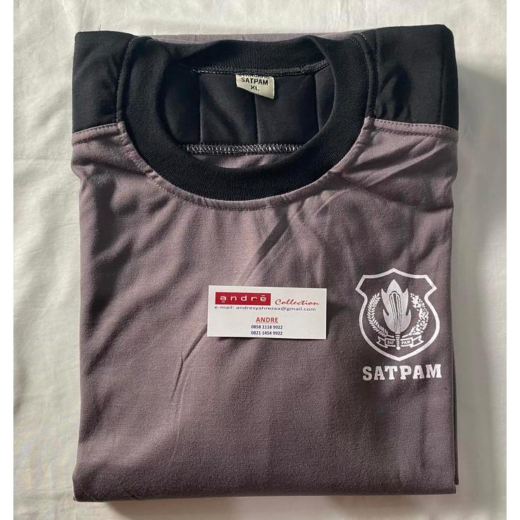 Kaos Satpam Coklat Lengan Panjang - M Terlaris
