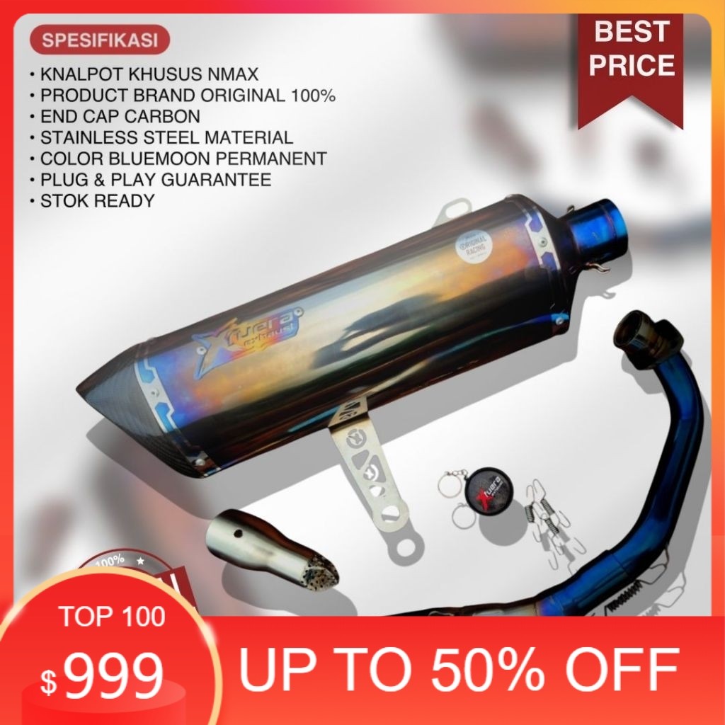 Xfuera knalpot racing yamaha xmax250 xmax300 xmax 250 xmax 300