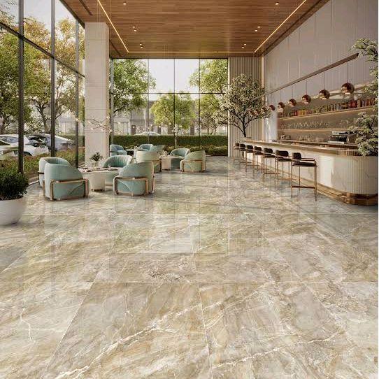 Granit Lantai Dan Dinding 60x60 Caverna Beige Glazed Polish | Kilap | Licin Product Vellino