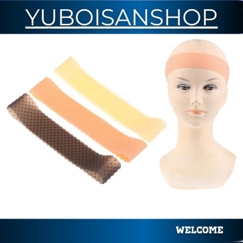 TERBARULARIS KAWI karet wig silikon grip headband bandana penahan rambut palsu silicone hair band an