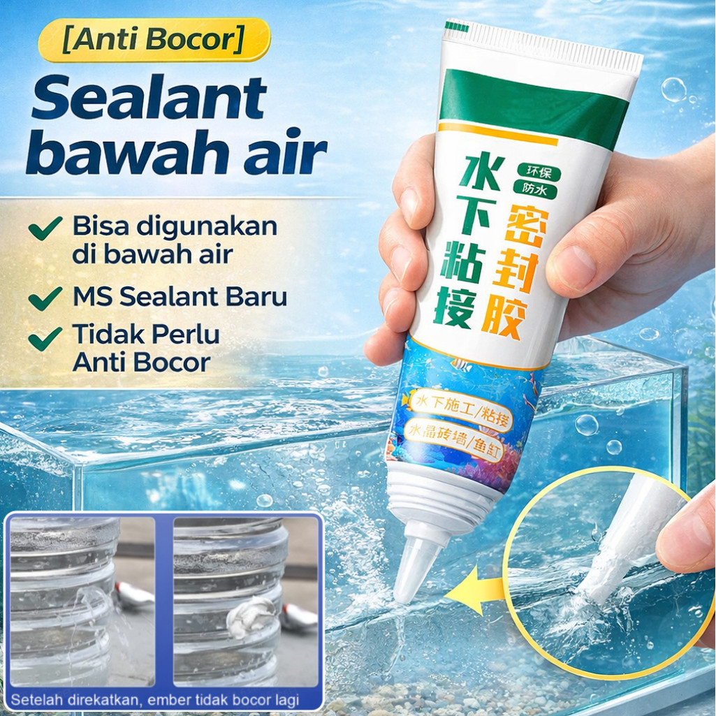 [Lem Sealant Anti Bocor Bawah Air Lem Aquarium Anti Bocor Lem Kaca Anti Air Lem Penambal Bocor] Seal