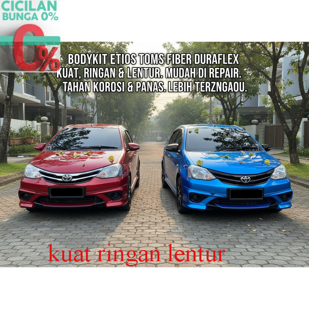 cicilan 0% bodykit Etios toms BODY KIT TOYOTA ETIOS body kit etios