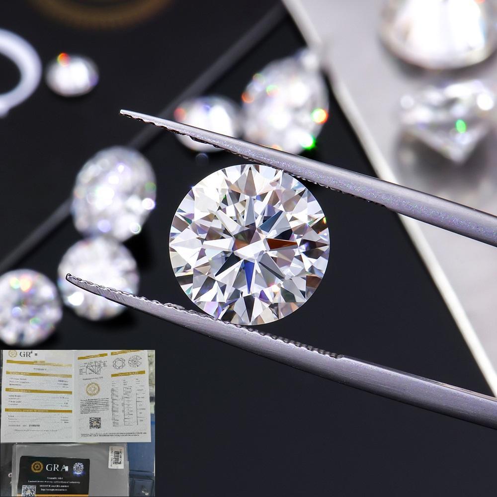 BATU PERMATA BERLIAN bersertifikat Diamond Moissanite natural original