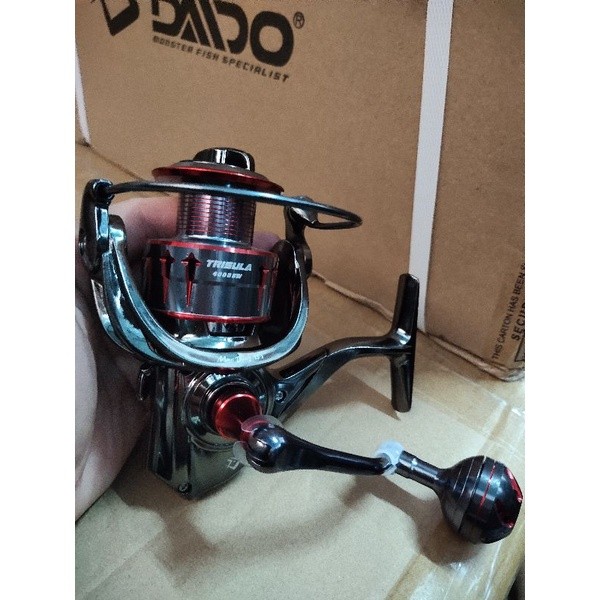 Reel Pancing Daido Trisula Spin SW Saltwater Pilihan 1000 2000 3000 4000 6000 Body Metal