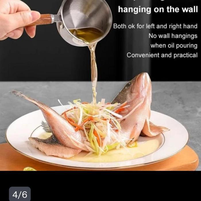 Panci Kecil Mini Sauce Pan 250ML Panci Susu Kecil Panci Stainless Steel Gagang Kayu Mini Panci Gagan