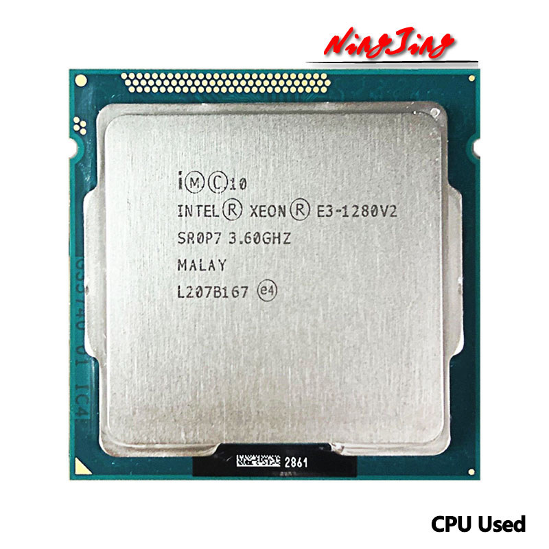 Intel Xeon E31280 v2 E3 1280v2 E3 1280 v2 36 GHz Used QuadCore EightThread CPU Processor 69W LGA 115