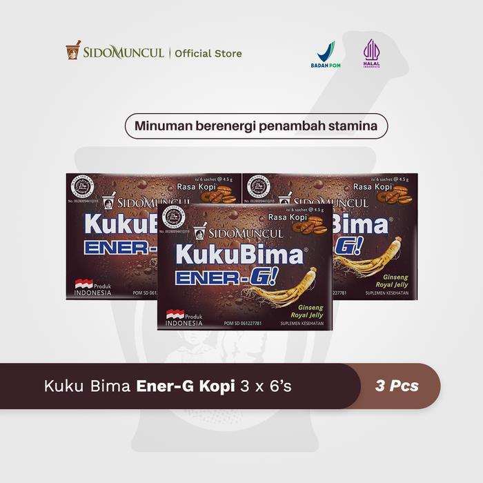 Kuku Bima Ener-G Kopi 3x6's - Minuman Berenergi Penambah Stamina