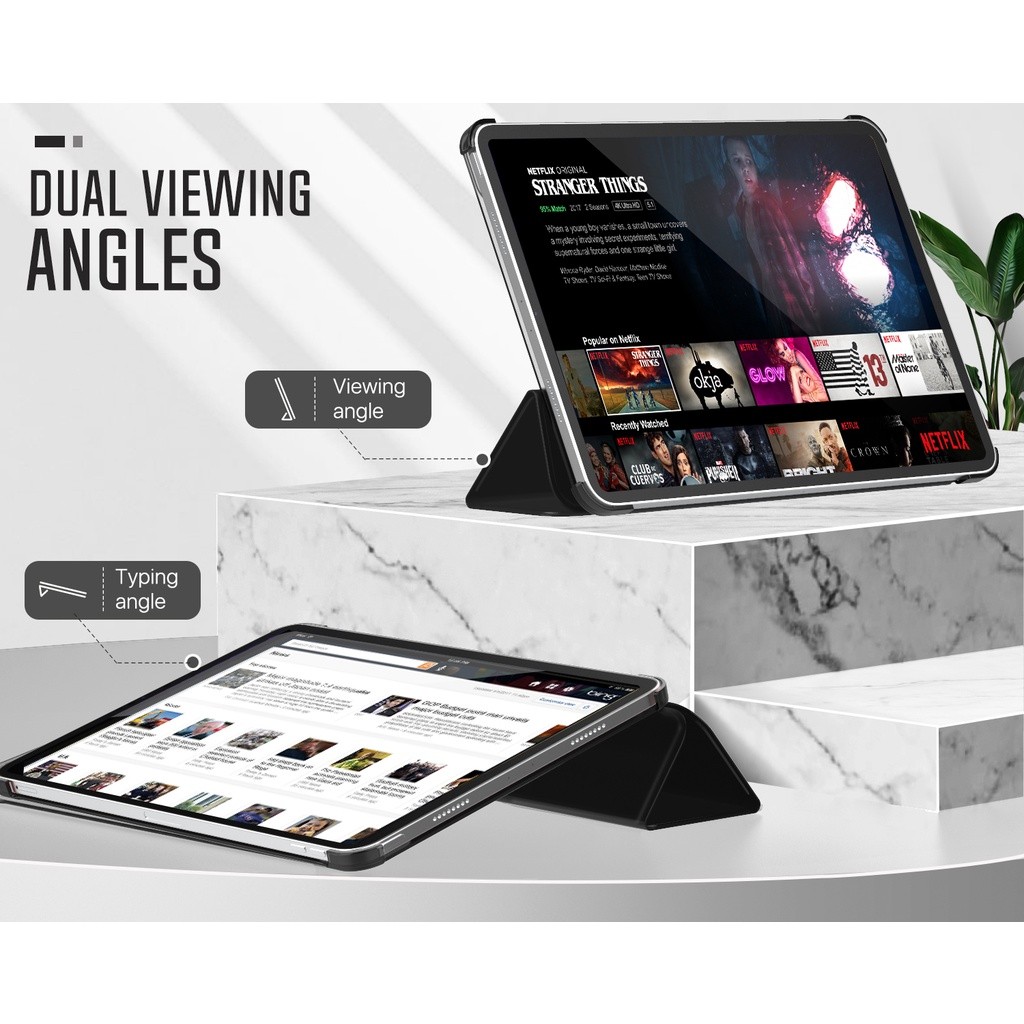 Case Casing iPad Pro 11 | 12.9 Inch 2020 M1 2021 M2 2022 Gen 2 3 4 5 6 Cover Transparan Biru Pink