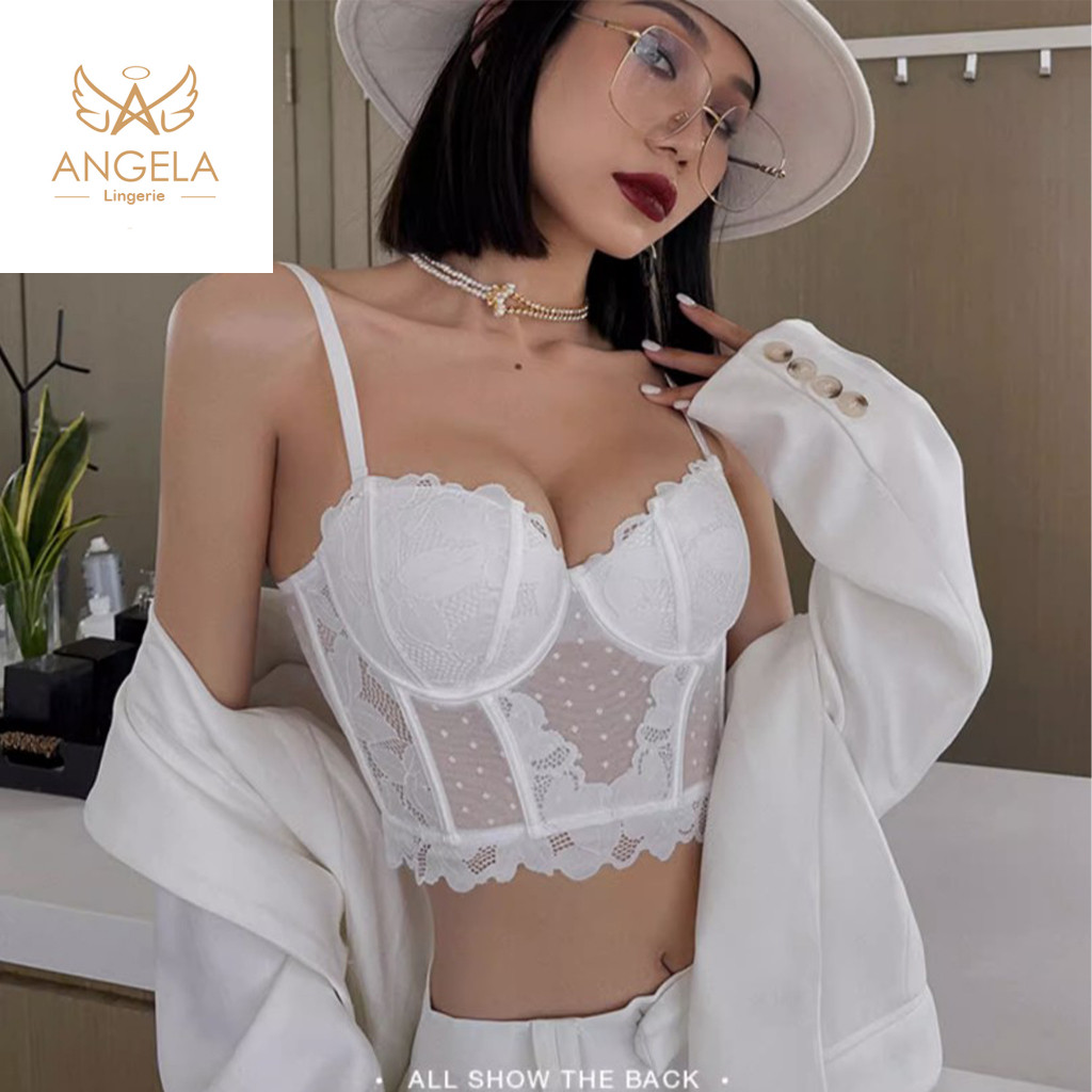 ANGELA PREMIUM JAPAN Bra BH Push Up Set Kawat Celana Dalam Wanita Bikini Sport Beha Lingerie Korea F