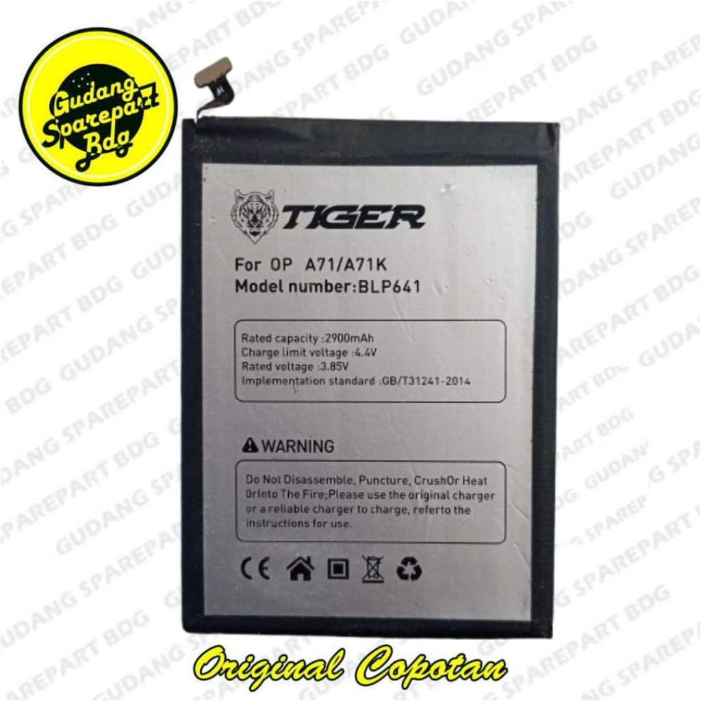Baterai Oppo A71/A71K Original Copotan.