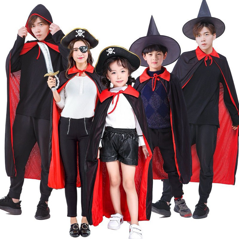 Kostum jubah halloween/Kostum drakula anak dewasa/dekorasi halloween/jubah merah  Murah