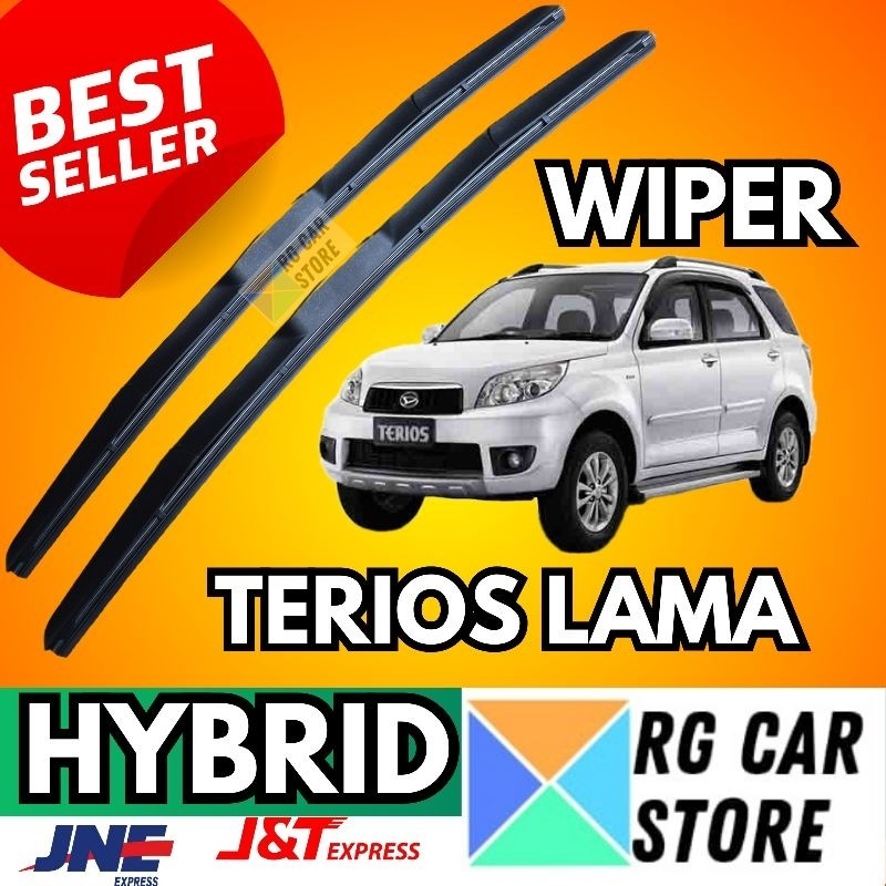 Wiper Kaca Mobil Daihatsu Terios Lama Model Wiper Hybrid Merek Carall Original