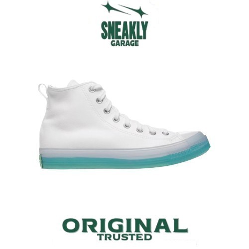 Sepatu converse chuck taylor all star cx black ice hi white enamel mint  Sneakers Unisex