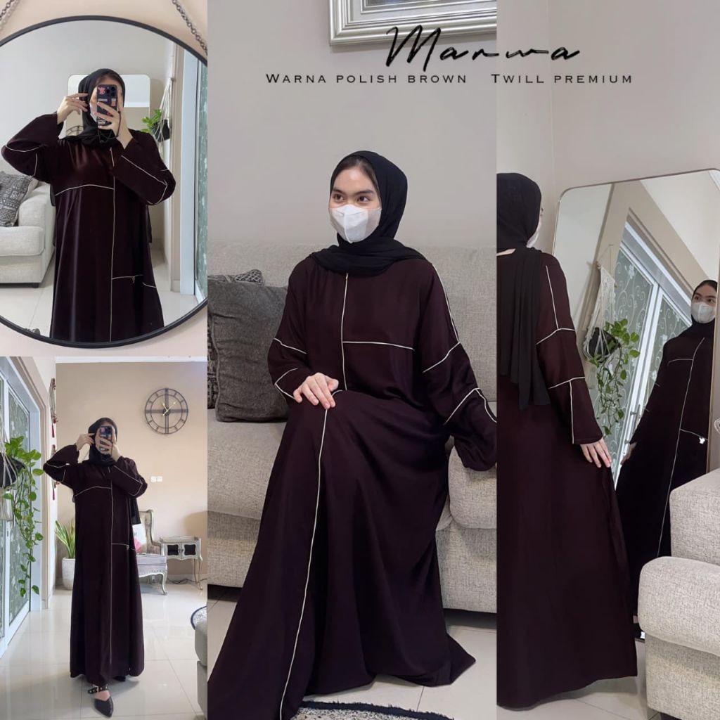 SETRAMALL    aisyahproduk | Kaftan MARWA by Fairuz - Dress twill premium - Kaftan twill premium