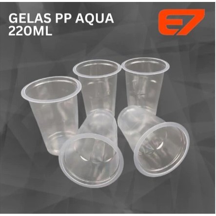 ASS 50PCS CUP 220ML GELAS 220ML CUP AQUA GELAS MINUMAN PESTA ACARA DLL CUP 220ML SERBAGUNA