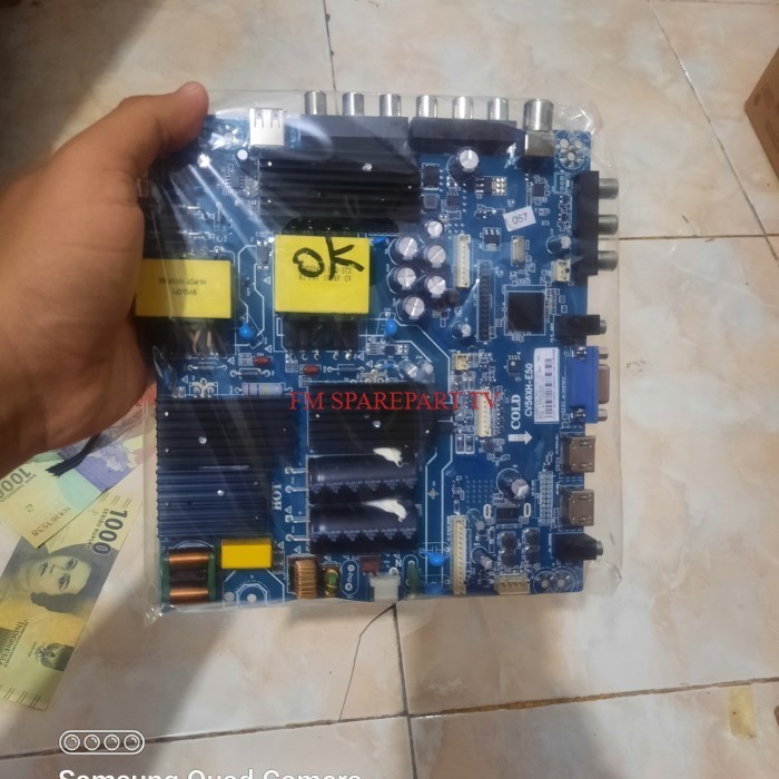 MB - MAINBOARD - MOTHERBOARD - MESIN TV POLYTRON PLD50B880 - 50B880