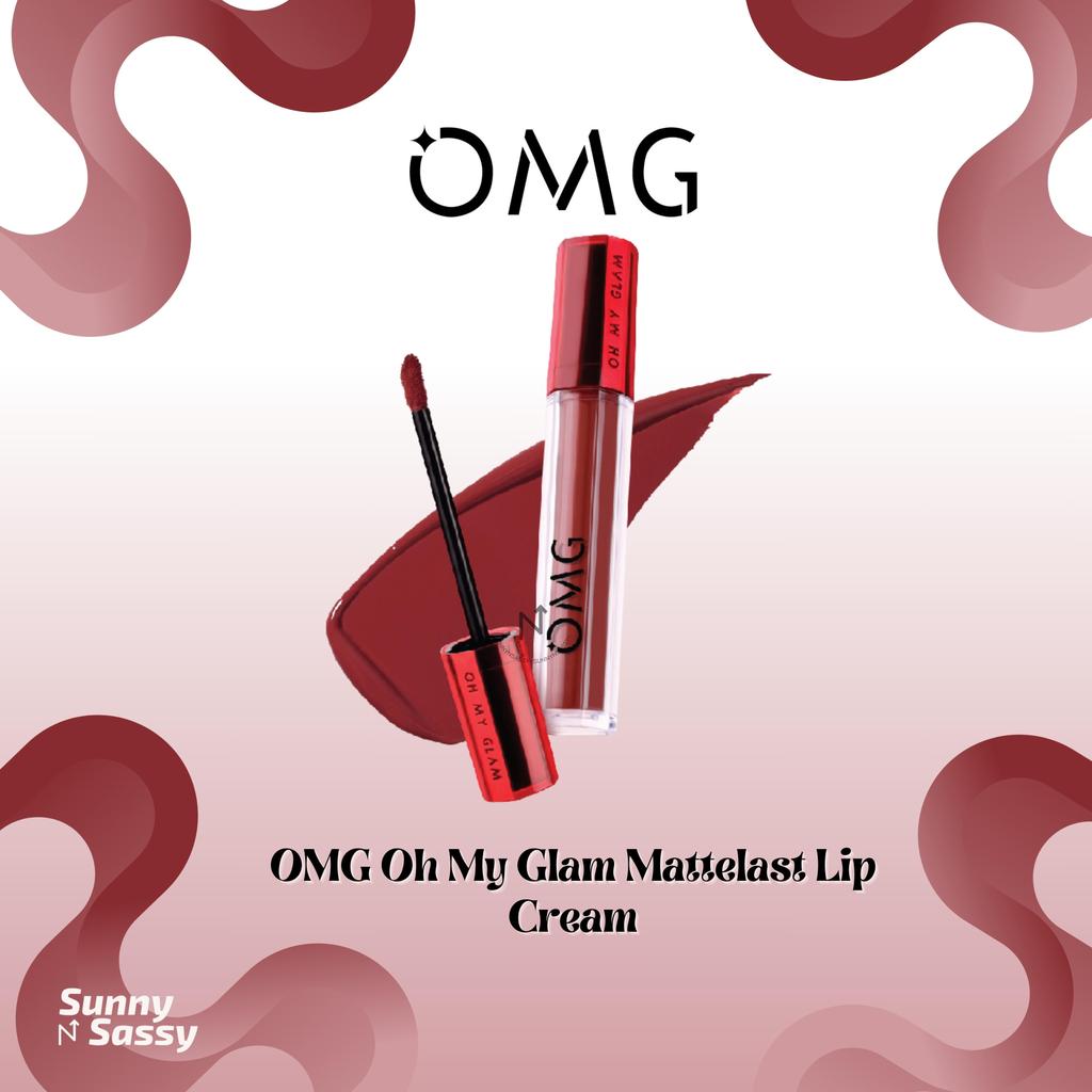 (Grosir) OMG Oh My Glam Matte Kiss Lip Cream 3,5g | Lipstick | Lip Cream Gloss Lipcream Lipstik Wate