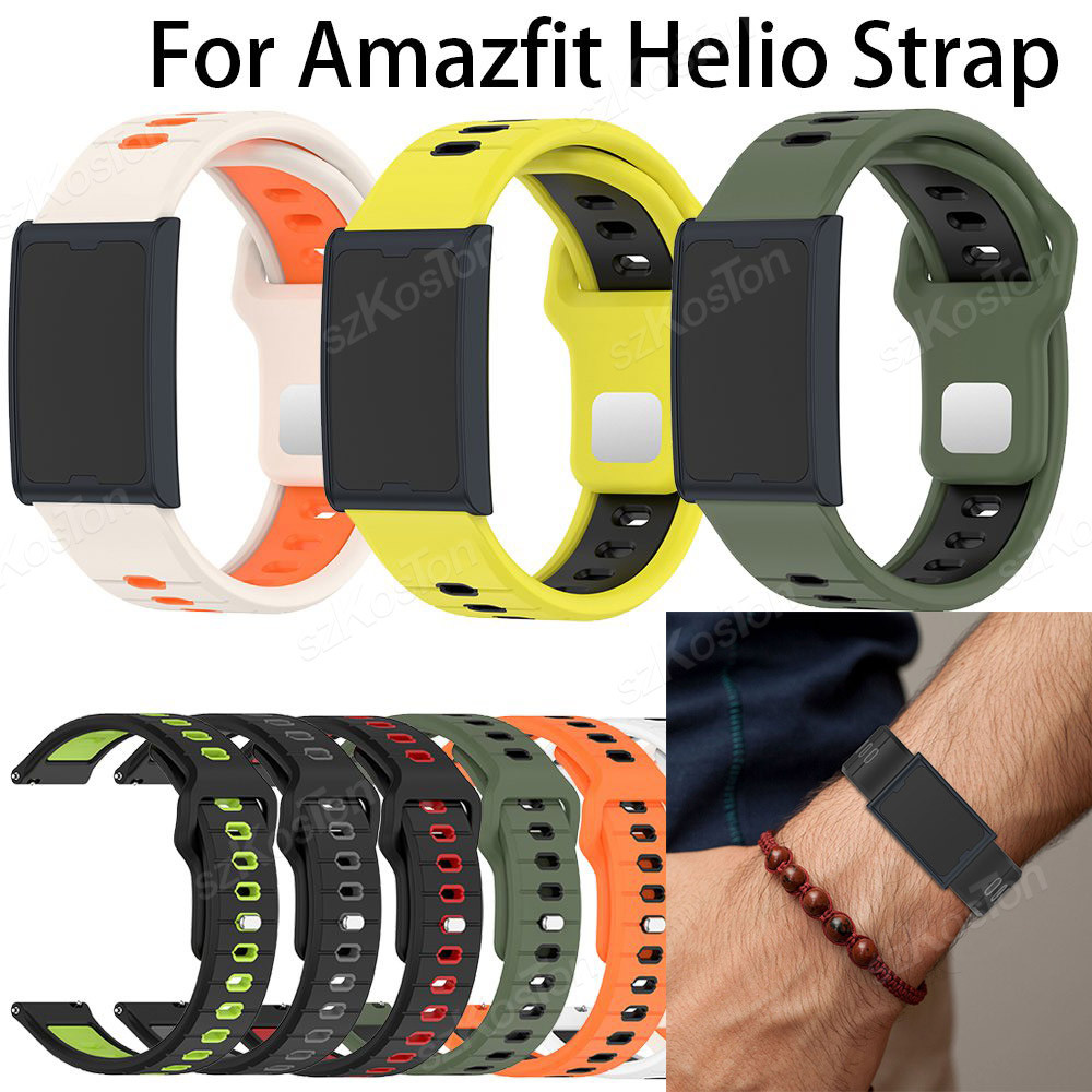 Silicone Strap for Amazfit Helio Strap Smart Wat Band Bracelet Wristband for Huami Amazfit Helio Str
