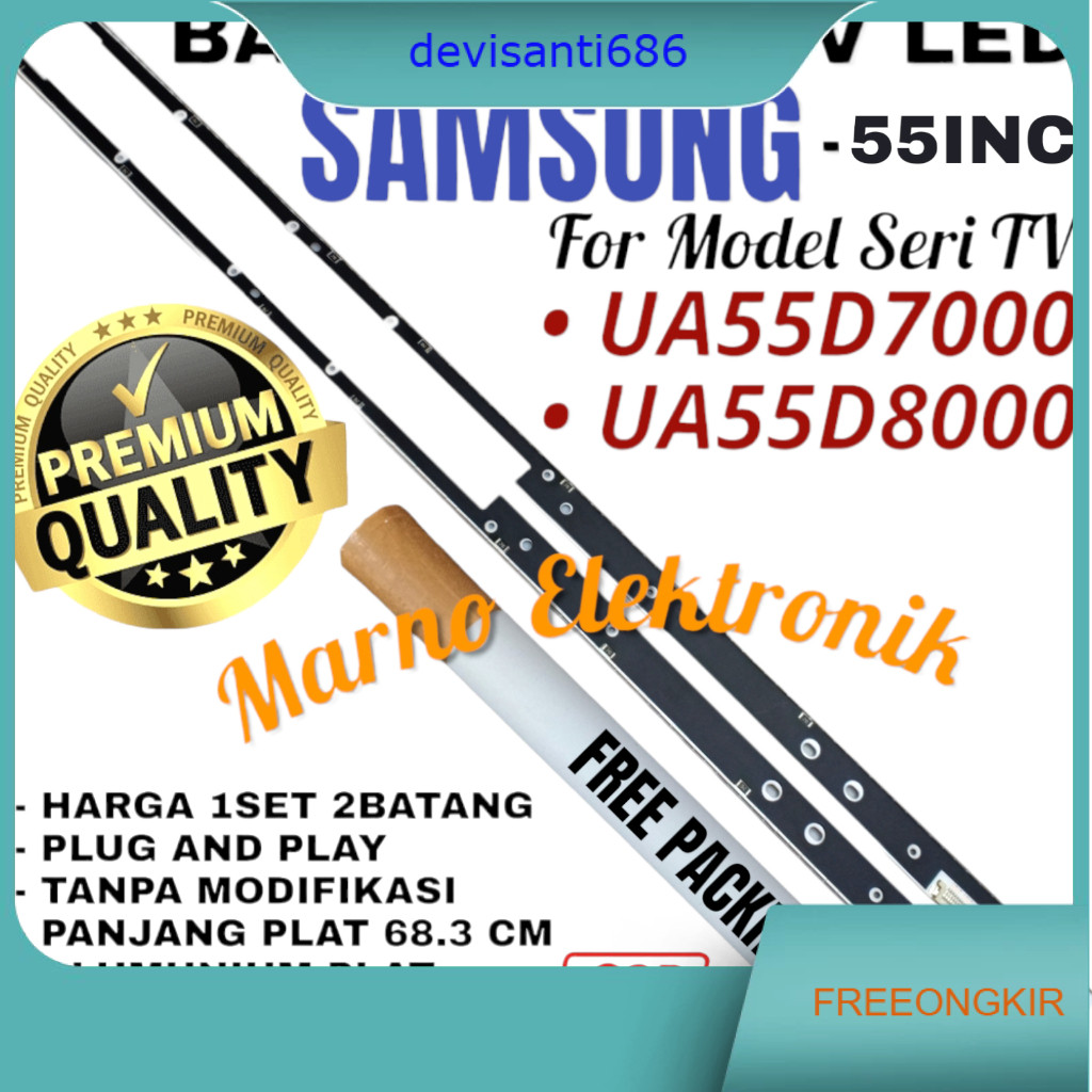 BACKLIGHT TV LED SAMSUNG 55 INC INCH UA55D7000 UA55D8000 55D7000 55D8000 55D LAMPU LED ORIGINAL