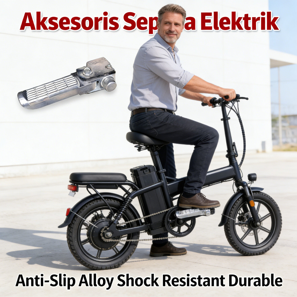 Alloy Kaki Belakang Belakang Sepeda Aksesoris Pedal Shock Anti-Slip Belakang Belakang
