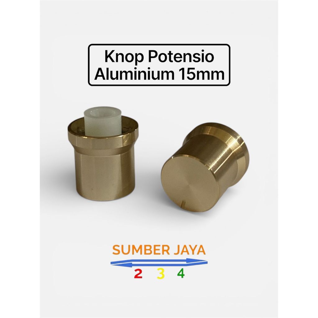 Knop Potensio Aluminium 15mm | Knop Kenop Knob Potensio Mixer Audio Aluminium 15mm