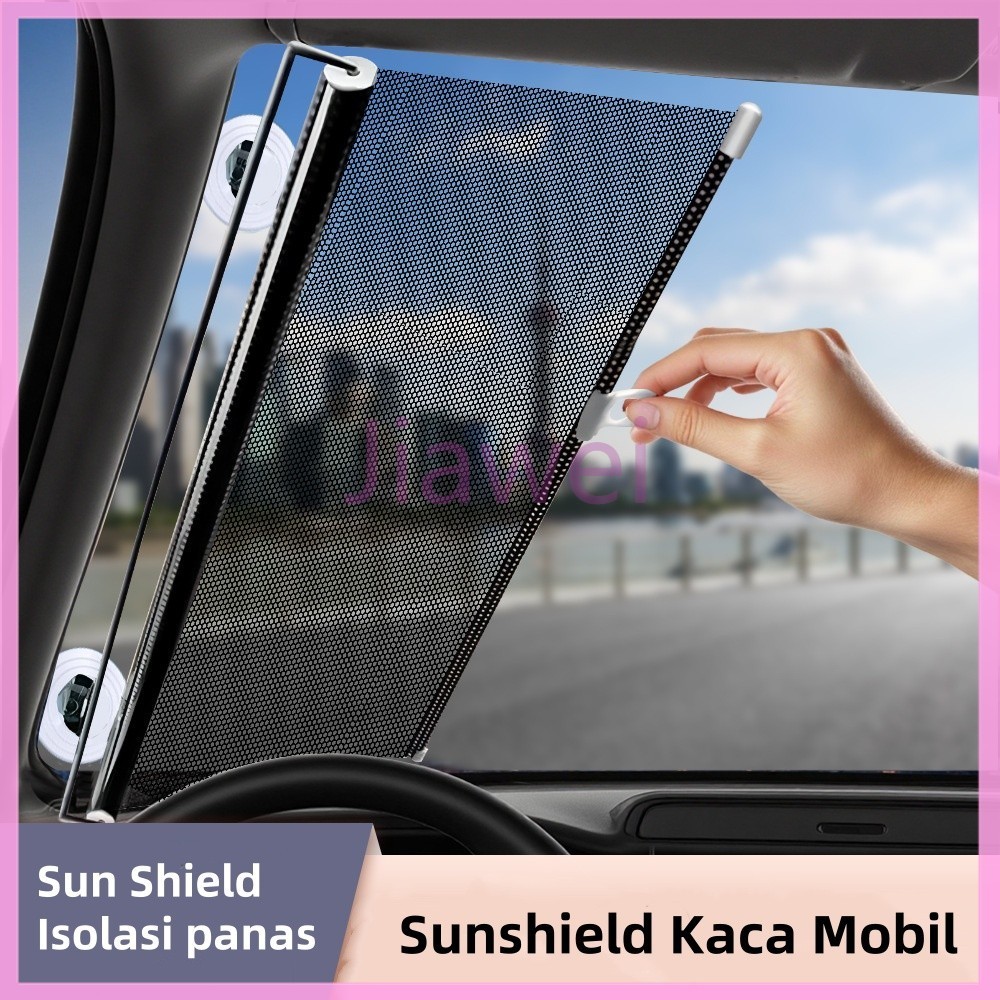 Jiawei Sun Shield / Pelindung Panas Kaca Tirai Mobil Model Roll Gulung / Tirai Mobil Kaca Samping / 