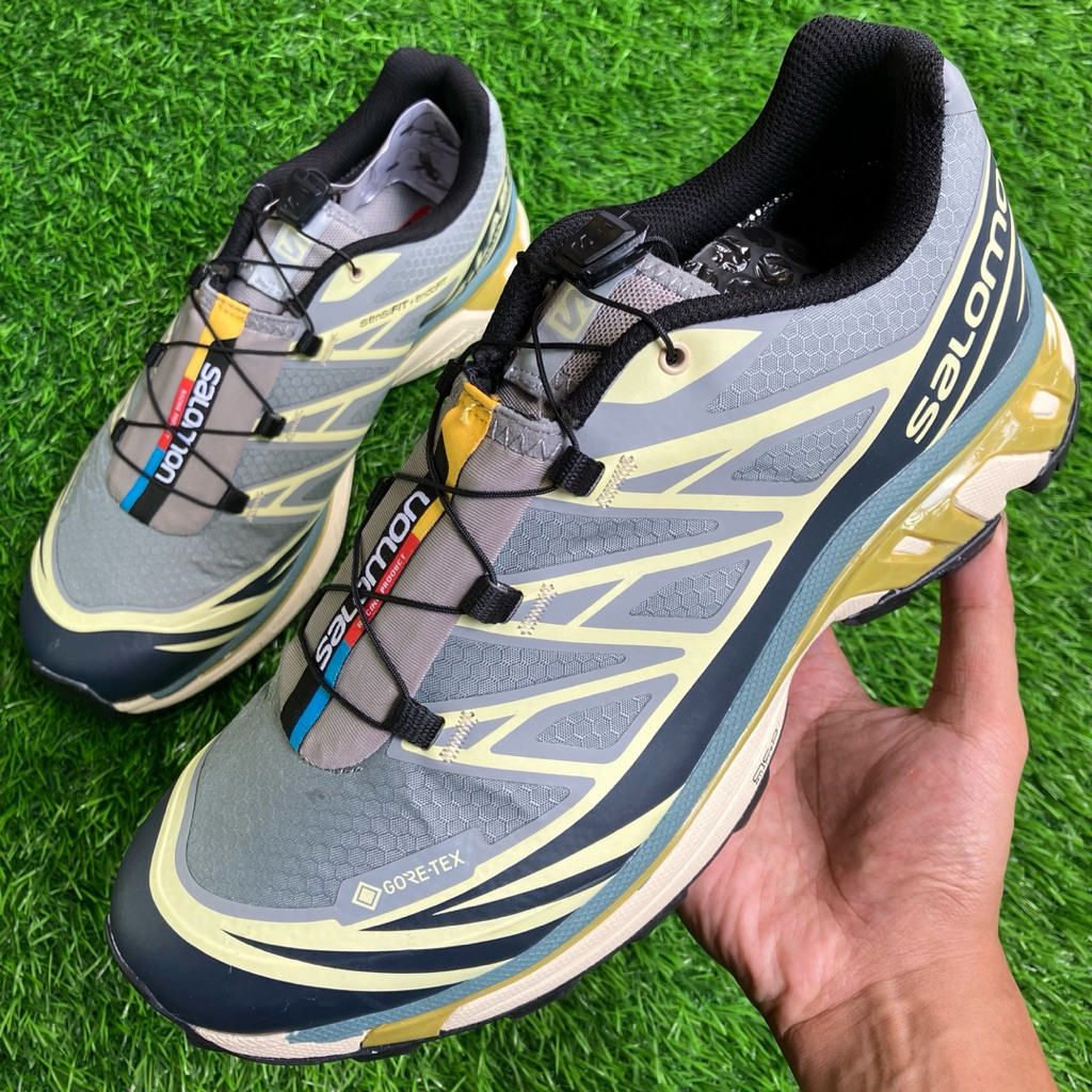 SALOMON XT-6 Bleached Sand Goretex sneakers shoes ukuran 45