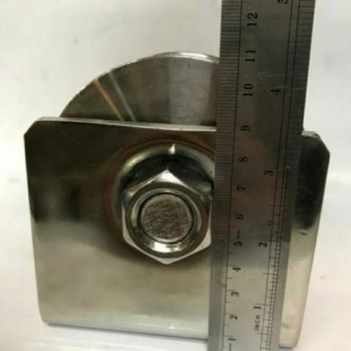 Roda Pagar Stainless 4 inch Heavy Duty 304