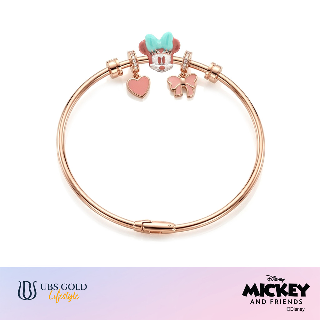 UBS Gold - Gelang Emas Charmee Disney Mickey Mouse - 17K - Vgy0249