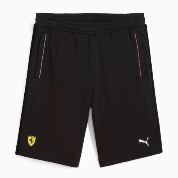 PUMA Celana Pendek Ekslusif Collab Ferrari Pria Ferrari Race Sweatshorts Warna PUMA Black - 630184 0
