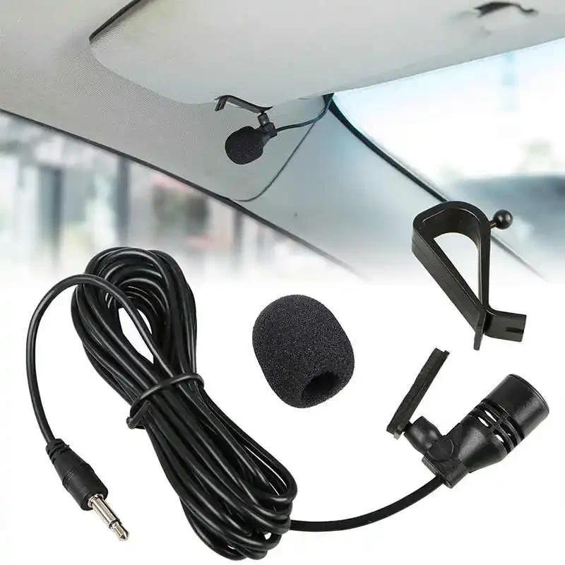 Car Auo Microphone Rao 35MM Microphone Plug Wired Mic 3m Cable For Bluetoothcompatible Pioneer Stere