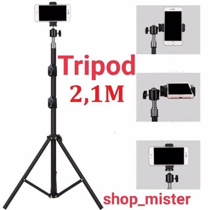 Tripod 2.1 Meter tripod hp tinggi 2.1M tripod untuk Ring Light Selfie