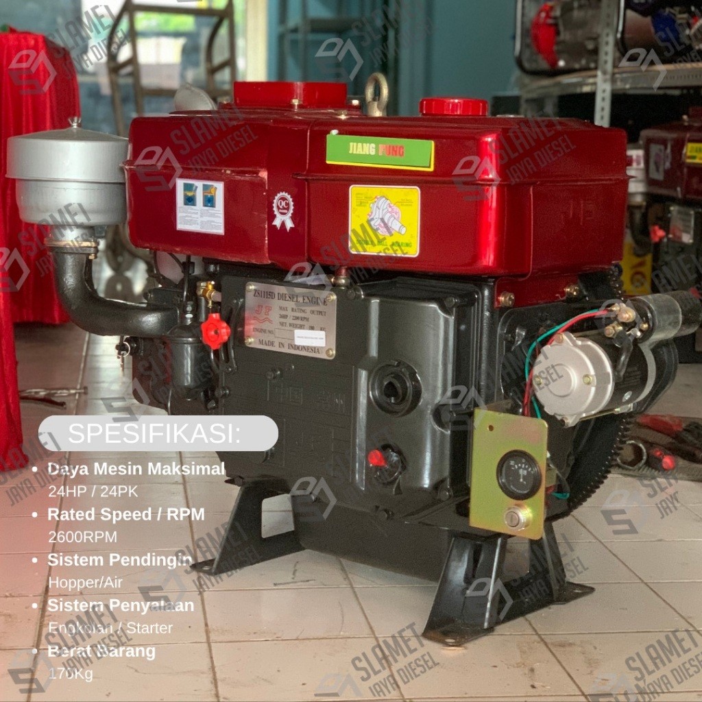 BBT - Diesel Penggerak JiangFa ZS1115 24PK - 24-26PK, 2200RPM, 180Kg