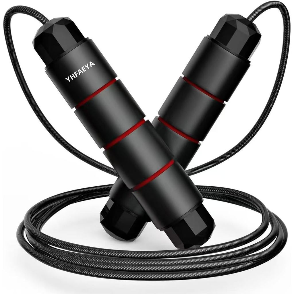 Jump Rope,Adjustable Jumping Rope,Tangle Free Fast Ball Bearings skipping rope,Suitable for Men, Wom