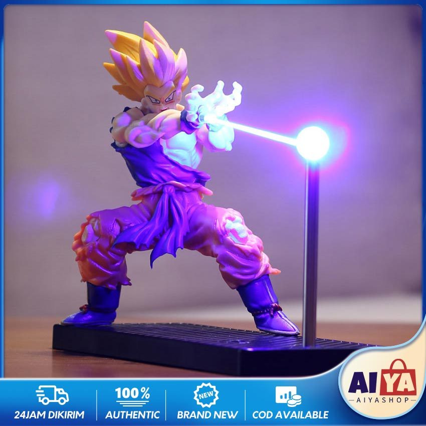 Statue Dragon Ball Son Goku LED Lampu Dragon Ball Night Light Kreatif Pajangan Meja Dragon Ball 3D