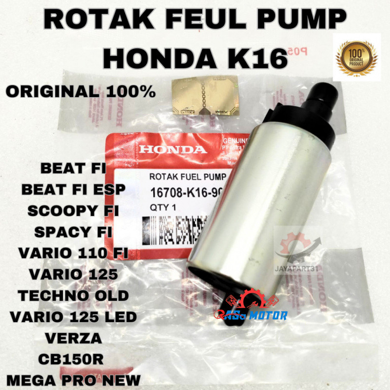 ROTAK INJEKSI K16 HONDA AHM BEAT FI,SCOOPY FI ,VARIO 110 FI, VARIO 125 LED